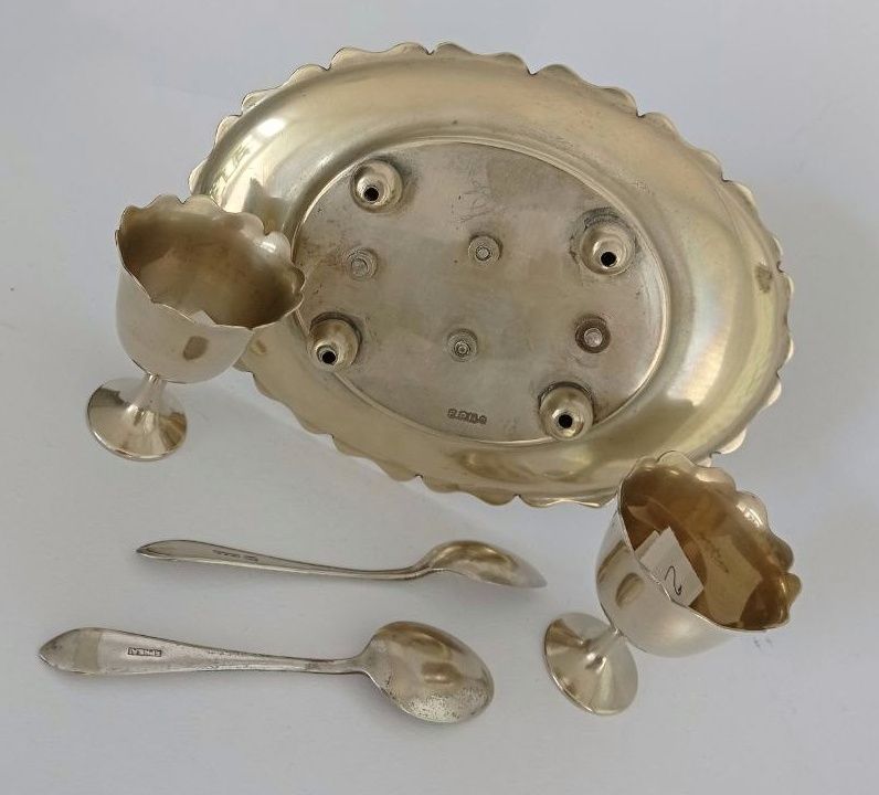 Altre Stoviglie: Vintage 5-teiliges Eierbecher-Set aus England – Usato da Dietikon venduto da Magi2 4