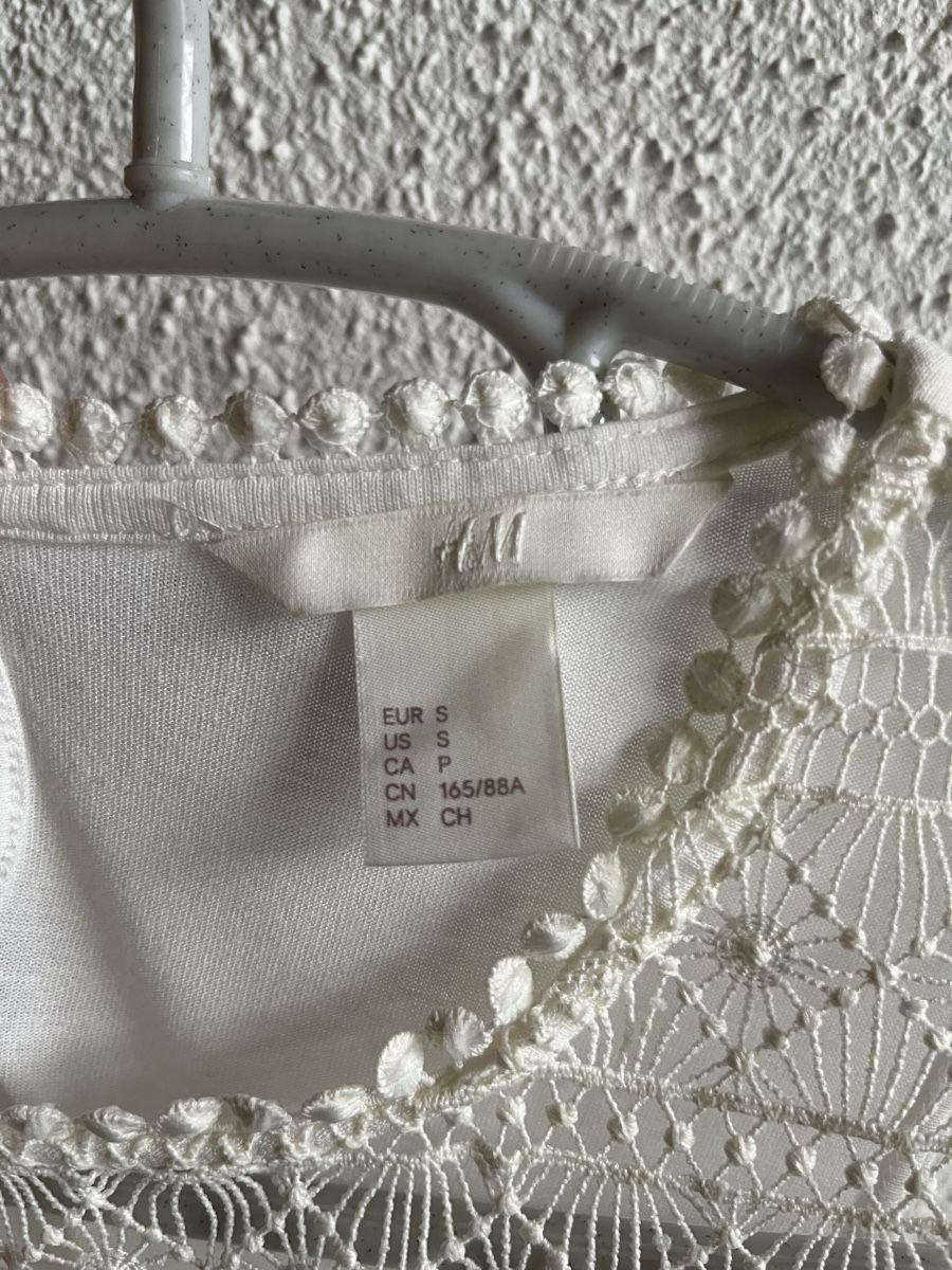 H&M Top: weissen Spitzen Top - H&M – Usato da Jonschwil venduto da juliana_pluess 4