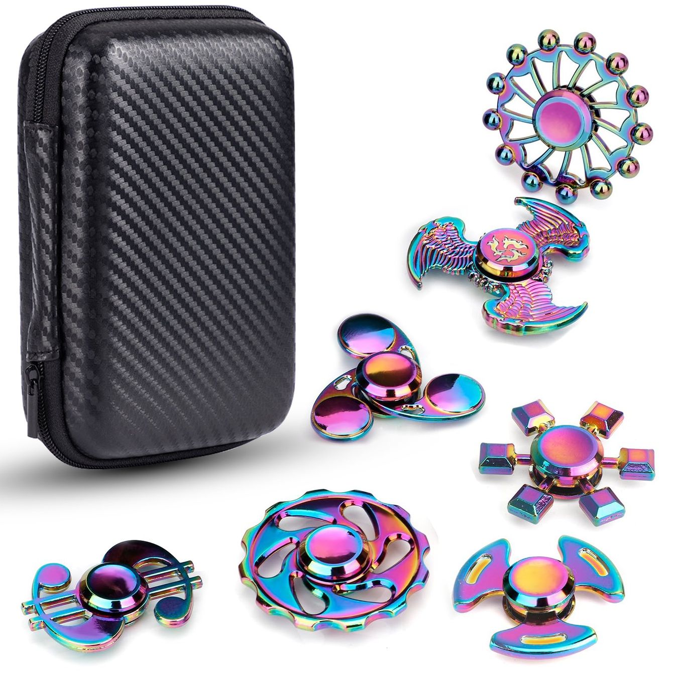 Giocattoli: Regenbogen Metal Finger Hand Spinners Set  finger spinner – Nuovo (secondo la descrizione) da Thun venduto da Newnewshop 4