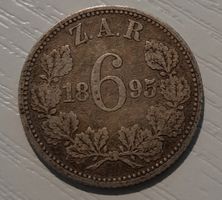 SILBER / 6 Pence / Zuid Afrik. Repub. / 1895