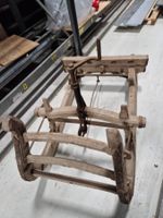 Antiker Hornschlitten mit Anhänger - ein Museumsstück