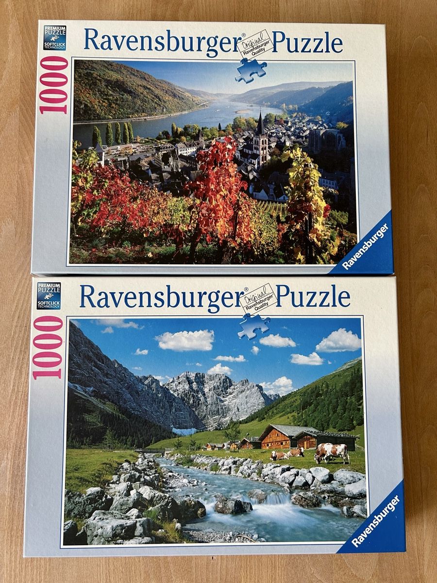 Ravensburger Puzzle: Ravensburger Puzzle, 2 Stk. à 1000 Teile – Usato da St.Gallen venduto da Willisg