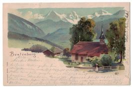 Beatenberg, Litho, Künstlerkarte, gelaufen 1899