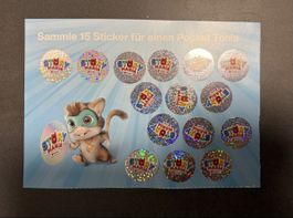 Migros Story Mania tonies 15 Stickers (1 volle Karte)