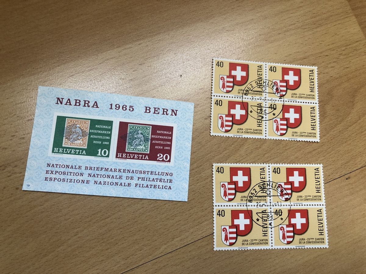Tutti i francobolli: Jura-und NABA Briefmarken – Usato da Oberengstringen venduto da Affeier0