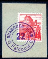 SAN SALVATORE MIT FELDPOSTSTEMPEL 1938 AUF FRAGMENT - C608