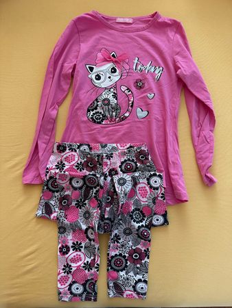 Neuwertig: Cooles Pyjama mit Katze, Gr. 10 J.
