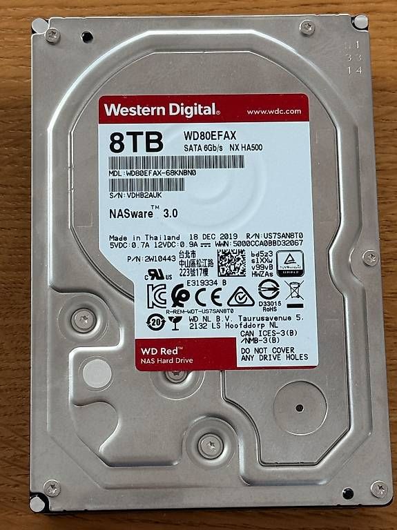 Western Digital Harddisks: 8TB WD Red Pro HDD – Gebraucht aus Pratteln von Per_PA 2