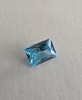 Zirkonia (Aquamarin farbig) geschliffen 9x6mm.