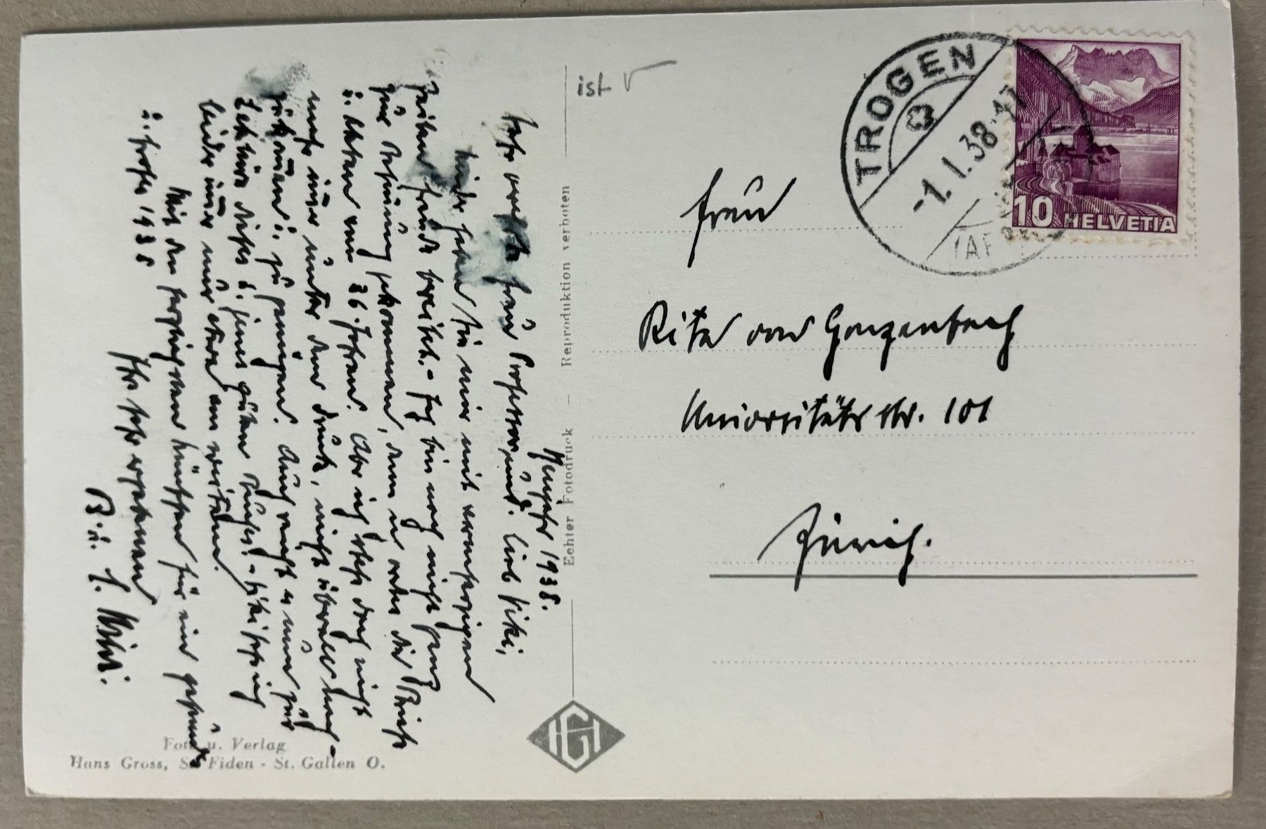 Cartoline postali: Trogen, Landsgemeinde, 1938 – Usato da Frauenfeld venduto da Merk52 1
