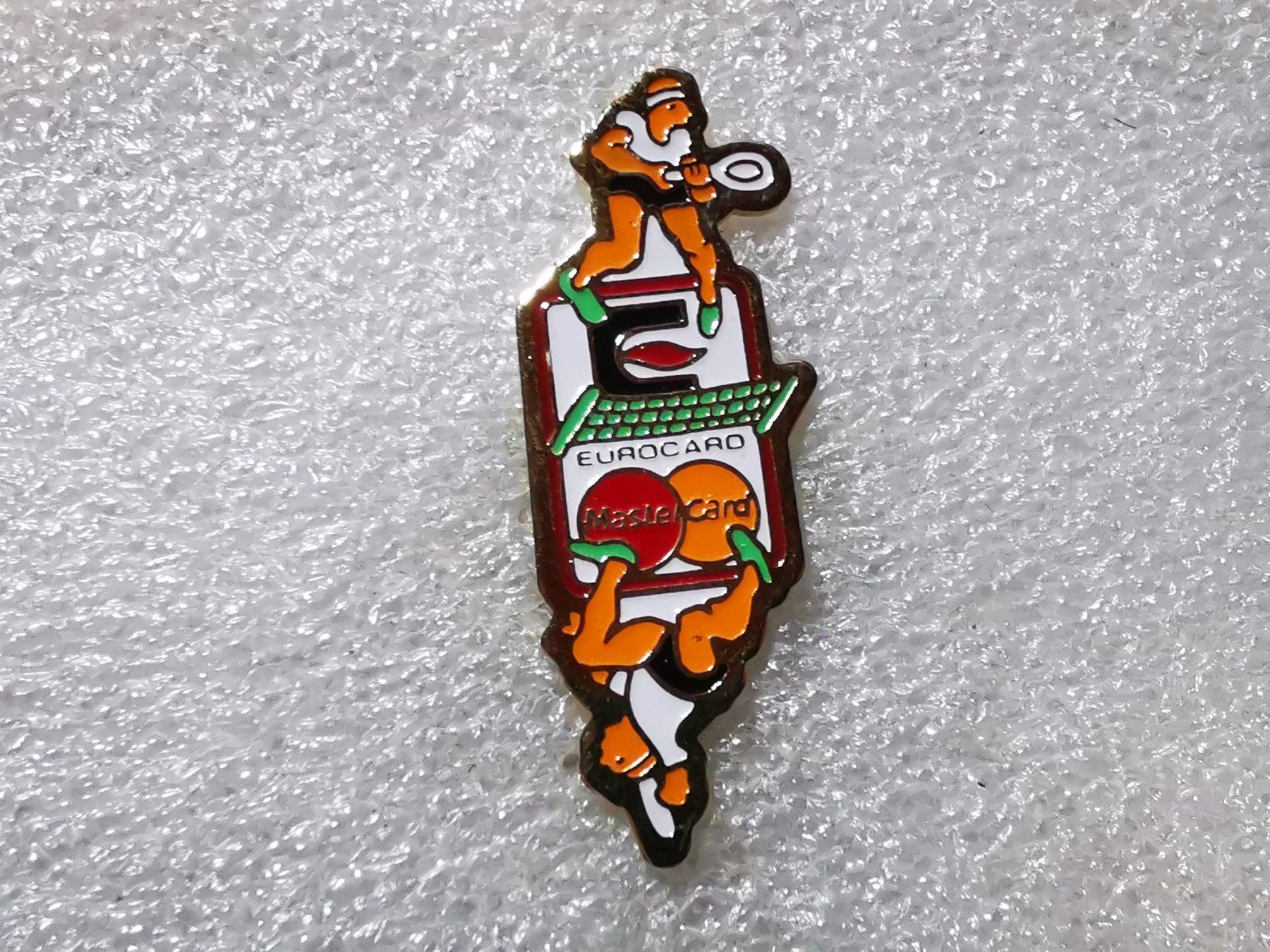 Placchette & Badge: Ansteckpin 162: Eurocard Mastercard – Usato da Oppligen venduto da Pin-Fall-Shop