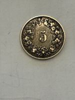 Alte  5 Rappen 1874