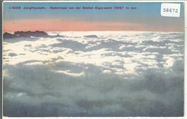 Jungfraubahn - Nebelmeer von der Station Eigerwand - Litho