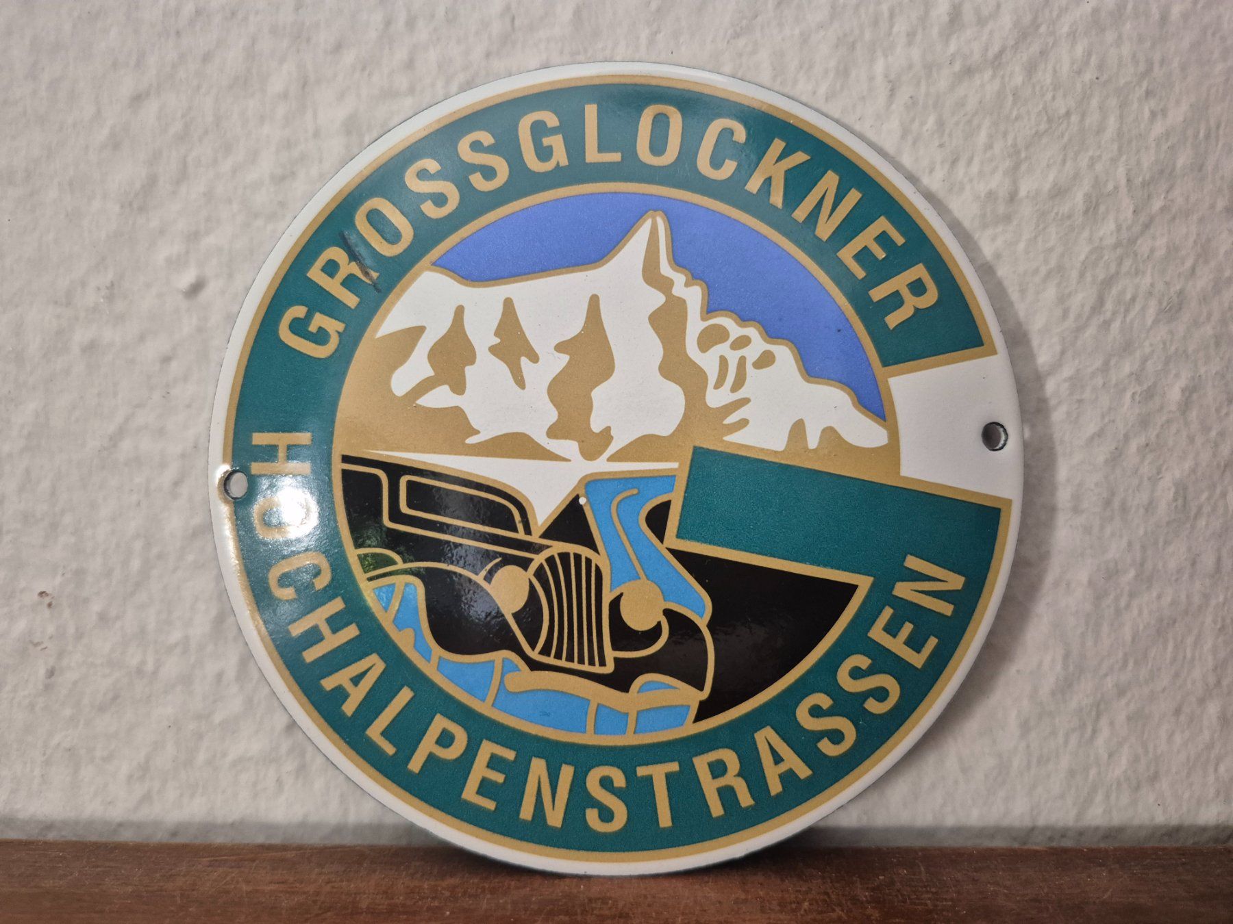 Insegne: Emailschild Grossglockner Alpen Berge Service Emaille Schild – Nuovo (secondo la descrizione) da Schaffhausen venduto da pfanis09 1
