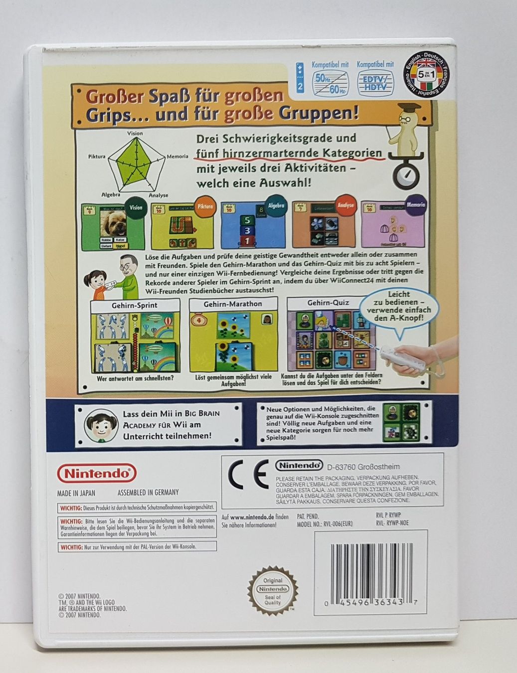 Nintendo Giochi: Wii Big Brain Academy heiteres Kopfzerbrechen – Usato da Schüpfheim venduto da Game-Paradis 2