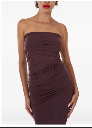 ROBE WOLFORD FATAL MARRON - XS - NEUF