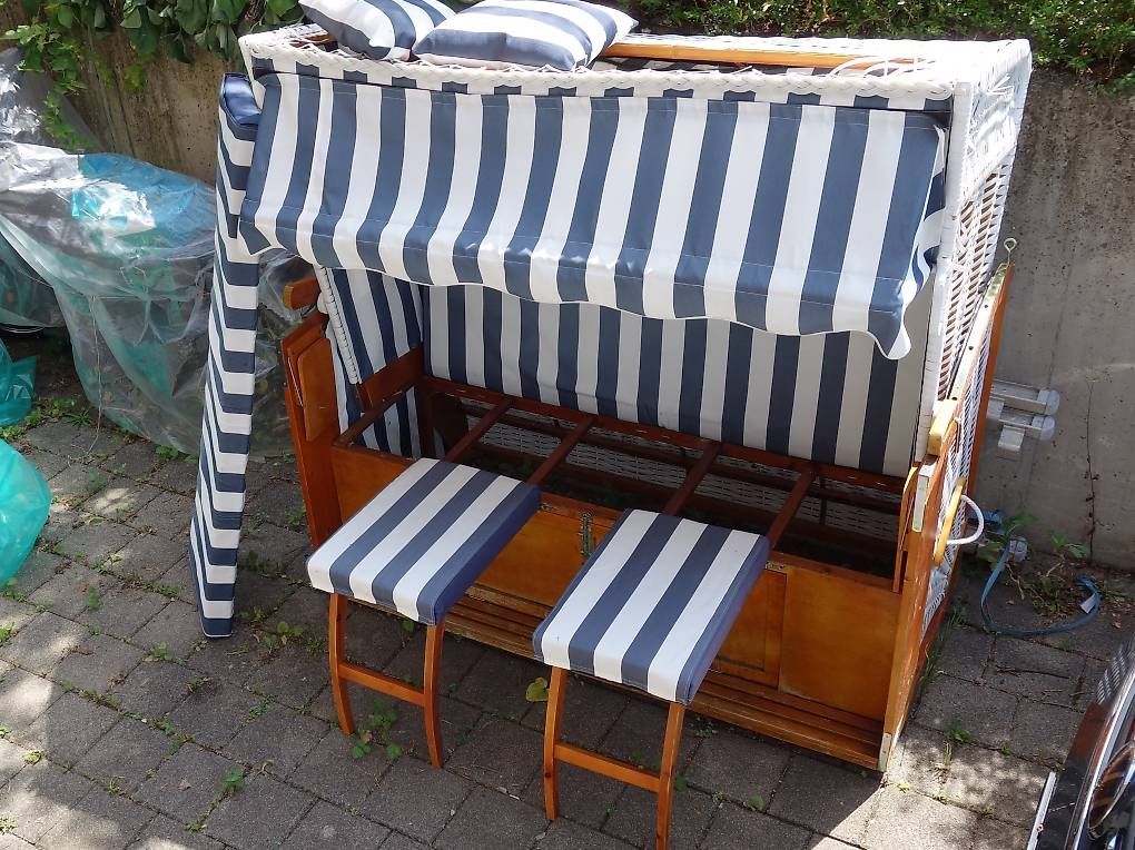 Liegen & Liegestühle: Strandkorb 2.5-Sitzer, 150 cm, Dach DEFEKT – Gebraucht aus Füllinsdorf von ManyAwesome 1