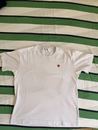 Comme des Garçons PLAY T-Shirt weiss
