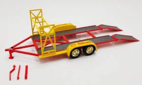 GMP Modellini d'auto: TANDEM CAR TRAILER SHELL GELB/ROT 1:18 GMP – Nuovo e nell'imballaggio originale da Suhr venduto da Moebelsiralfred 2