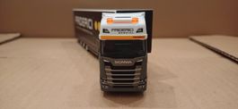 HERPA. SCANIA 6X2/4.TRANSPORT FRIDERICI. 1:87. CH.