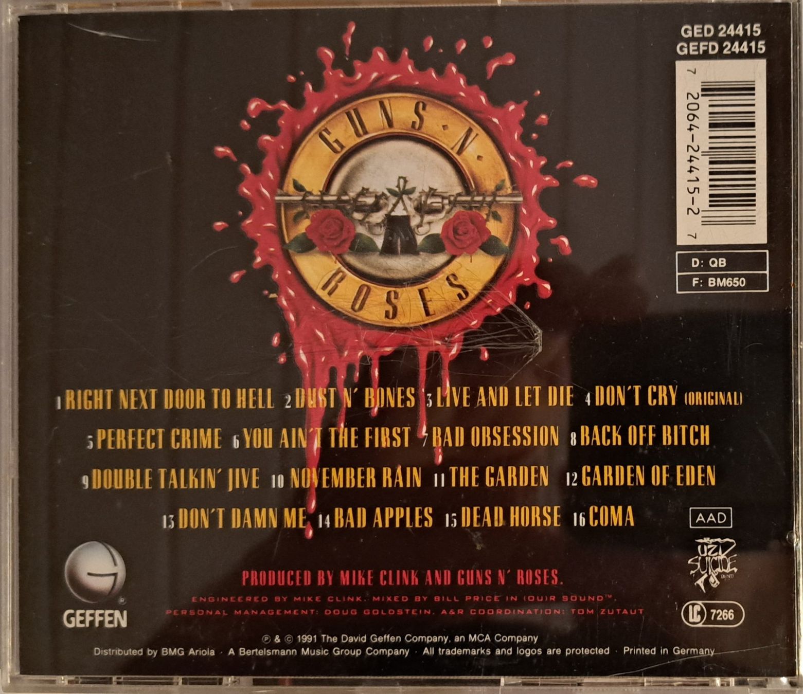 CD: GUNS N' ROSES - USE YOUR ILLUSION I – Usato da Tenniken venduto da mik_6mxg 3