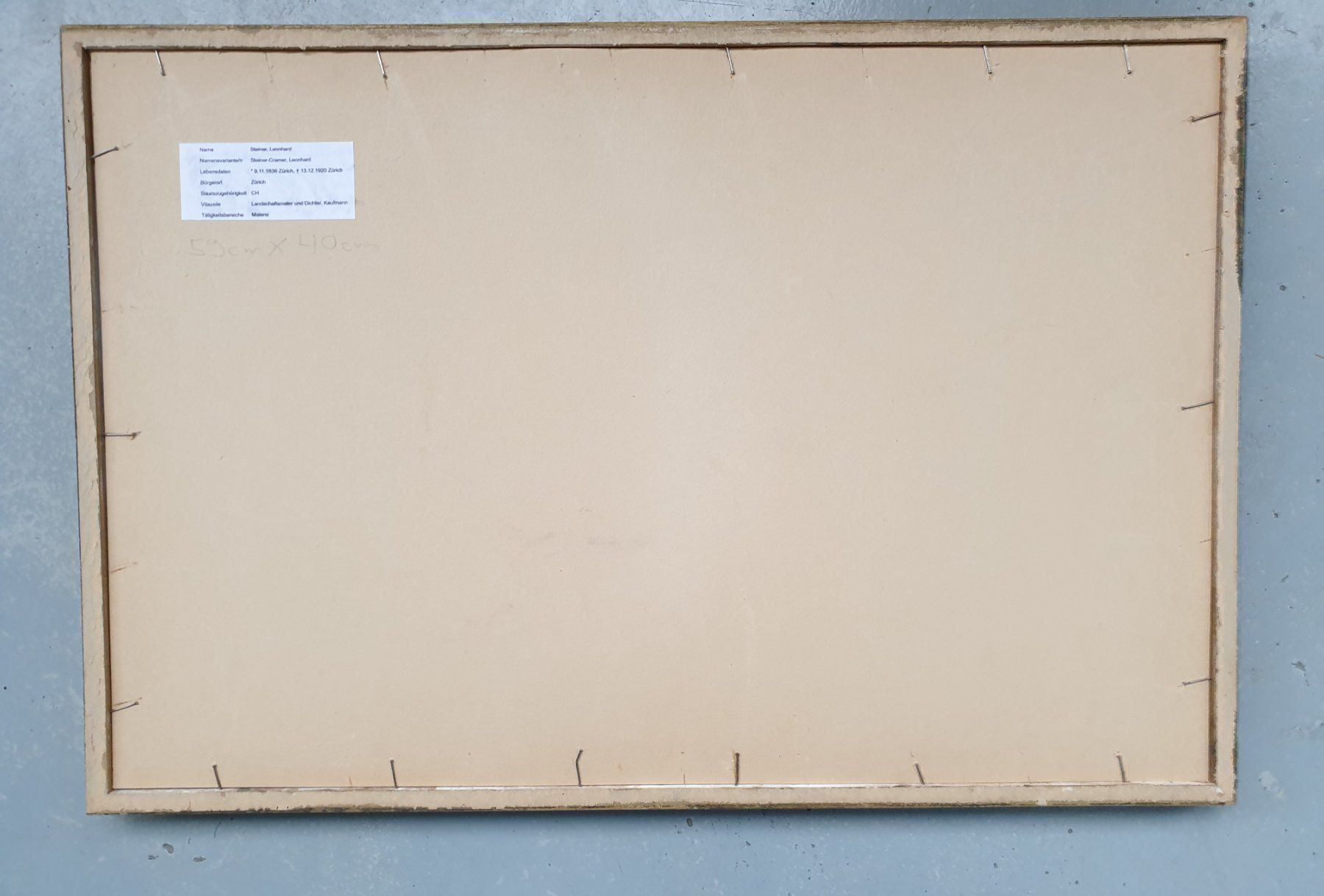 Tableaux: Aquarelle/ Leonhard Steiner – D'occasion à Zürich par B-Rock 6