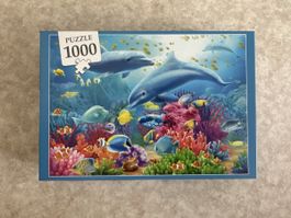 1000-Teile Puzzle - Delfine Unterwasserwelt - Komplett!