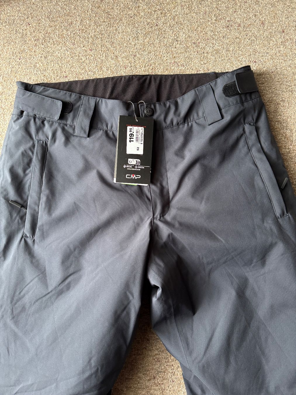 CMP Pantaloni: Neue CMP Ski Hose, waterproof, Herren, Gr. 52, anthrazit – Nuovo e nell'imballaggio originale da Thun venduto da dane_pao 7
