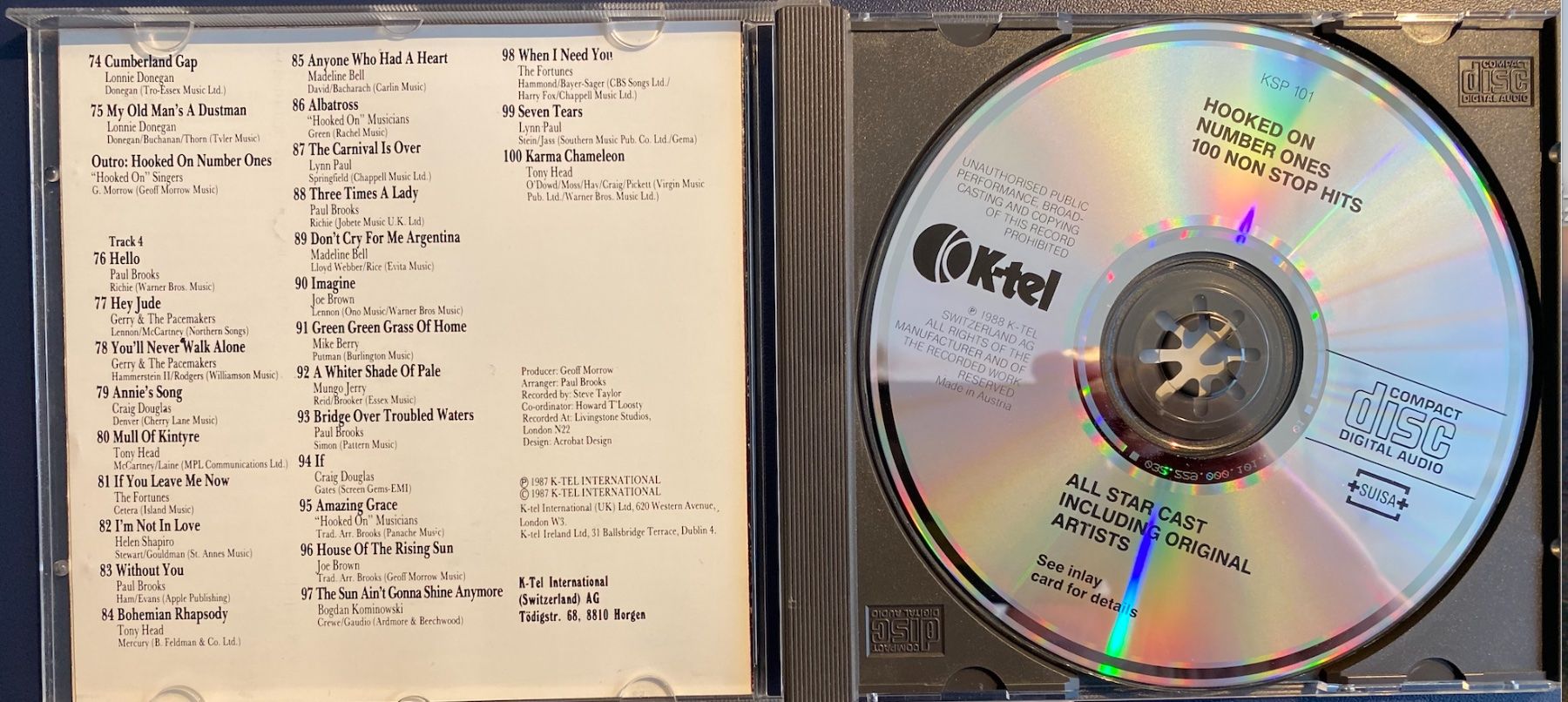CDs: Hooked on Number Ones CD - 100 Non Stop Hits - Top! – D'occasion à Rain par sempach2 2