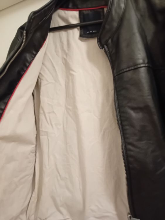 Giacche: Herren Designer Kunst Lederjacke Bikerjacke Jacke Schwarz L – Usato da Effretikon venduto da tessin2023 4