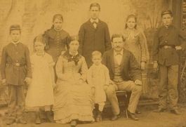 Superbe Photo 1900 Famille de Bière par Henri Jotterand VD
