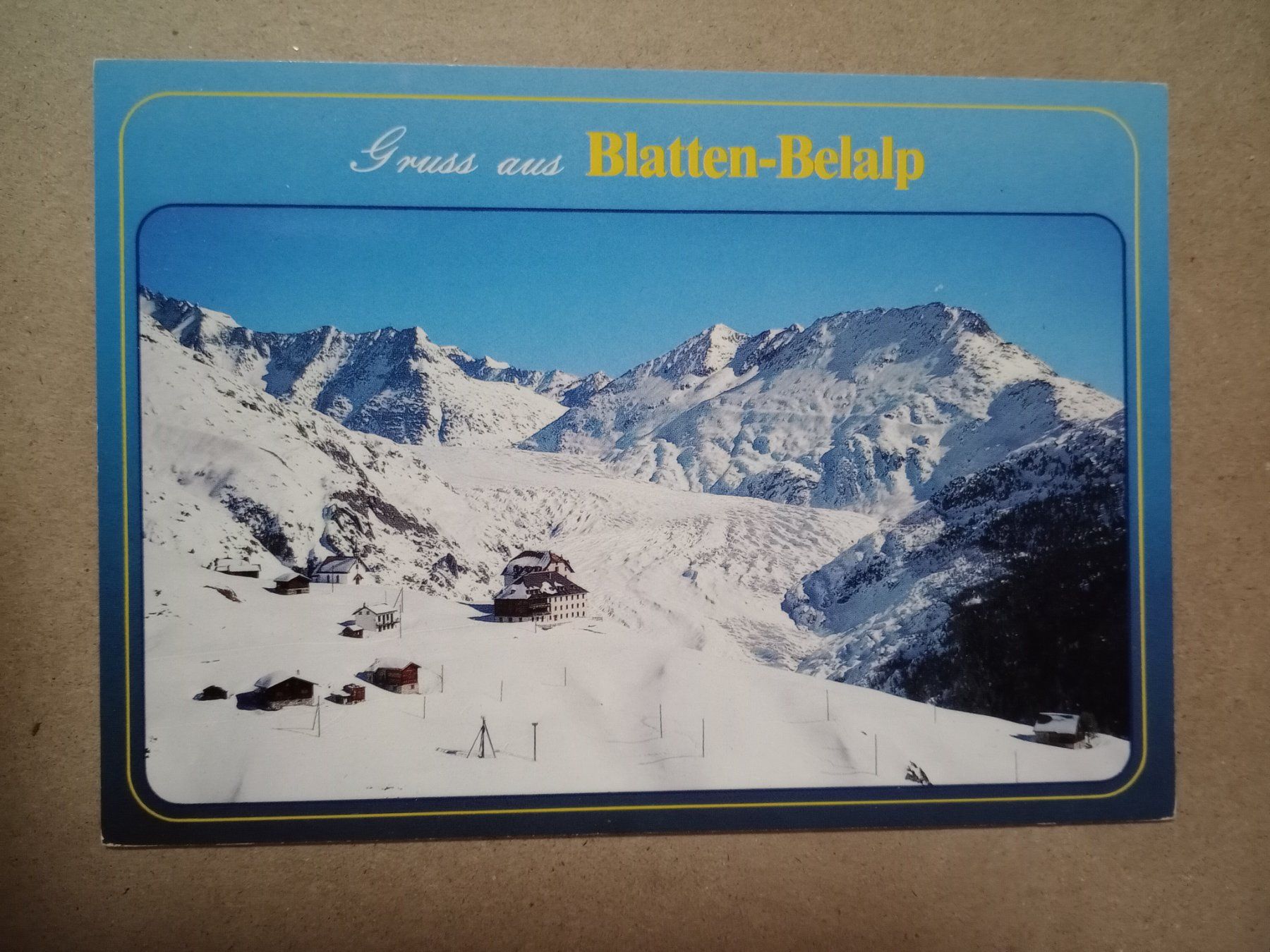Cartes postales: Blatten Belalp Winter Flugaufnahme – D'occasion à Küttigen par Melisch1000