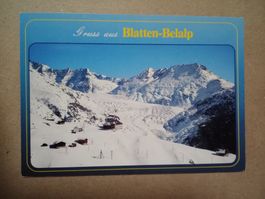 Blatten Belalp Winter Flugaufnahme