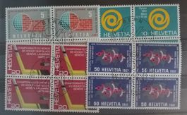 3958) 375-78, Werbemarken 1961, ET im 4-Block Kt. 30-++