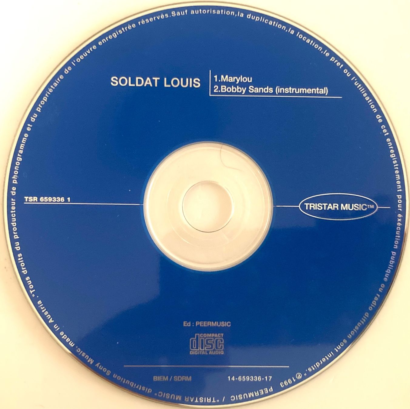 CD: SOLDAT LOUIS - MARYLOU – Usato da Poliez-Pittet venduto da Newtown-Records 2