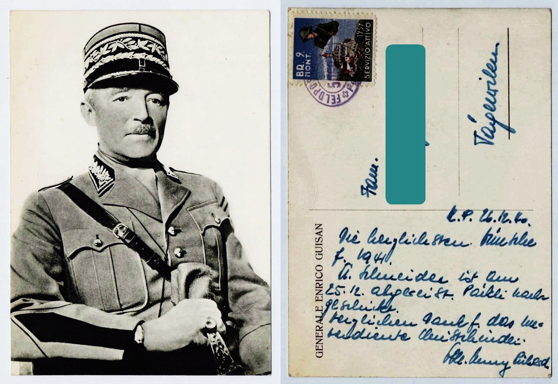 Cartoline postali: General Enrico Guisan 1940 – Usato da Flamatt venduto da samowarow