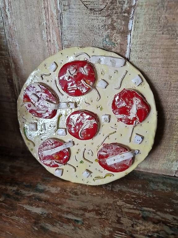 Tutte le decorazioni: Deko Keramik Pizza Handarbeit  – Usato da Ostermundigen venduto da d-p73 3