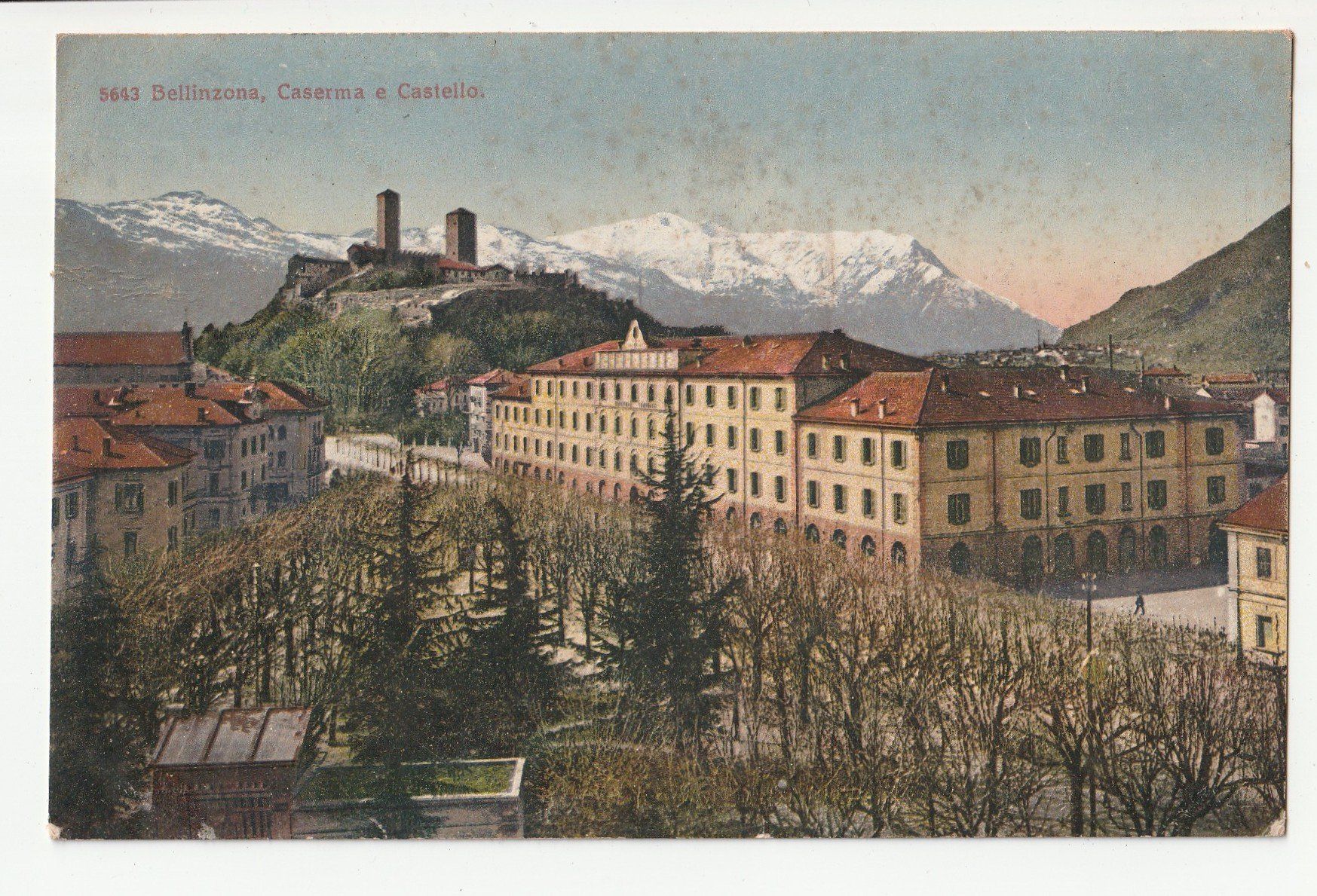 Cartoline postali: Bellinzona Caserma Castello – Usato da Rheineck venduto da rhynegg