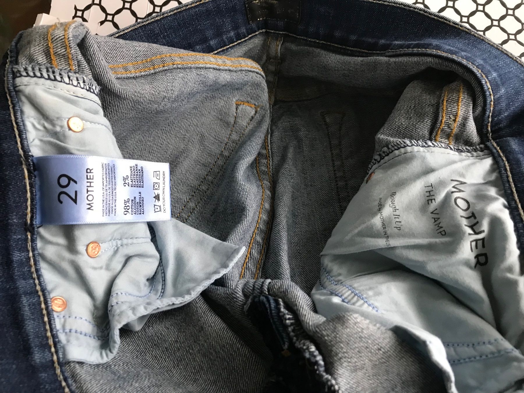 Jeans: Mother Jeans, Grösse 29, blau, Style destroyed – Gebraucht aus Niederteufen von mix18 2