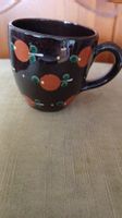 Rustikale Keramiktasse / Teetasse, handbemalt, Herbstzeit!