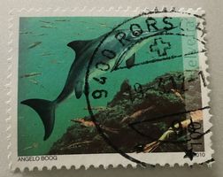 Nr.1360 Fischsaurier GESTEMPELT   