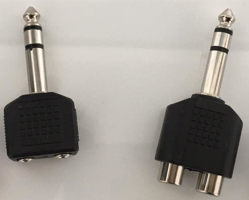 Laufwerke & Adapter: 2er Set Adapter zu  Klinke-Stecker 6.3mm – Neu und originalverpackt aus St. Gallen von schnaeppchen-preise 1