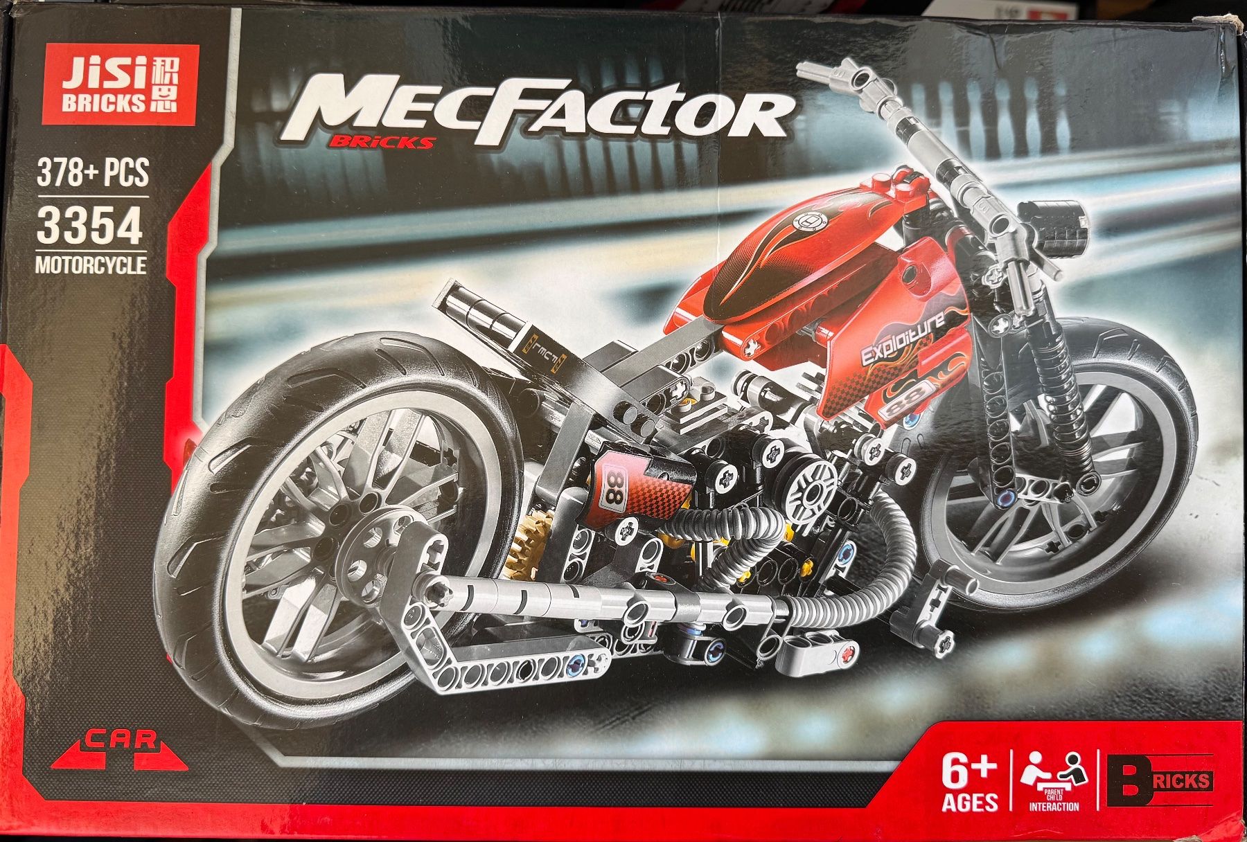 MecFactor Bricks 3354 Motorrad (Lego Kompatibel) (Gebraucht) in ...