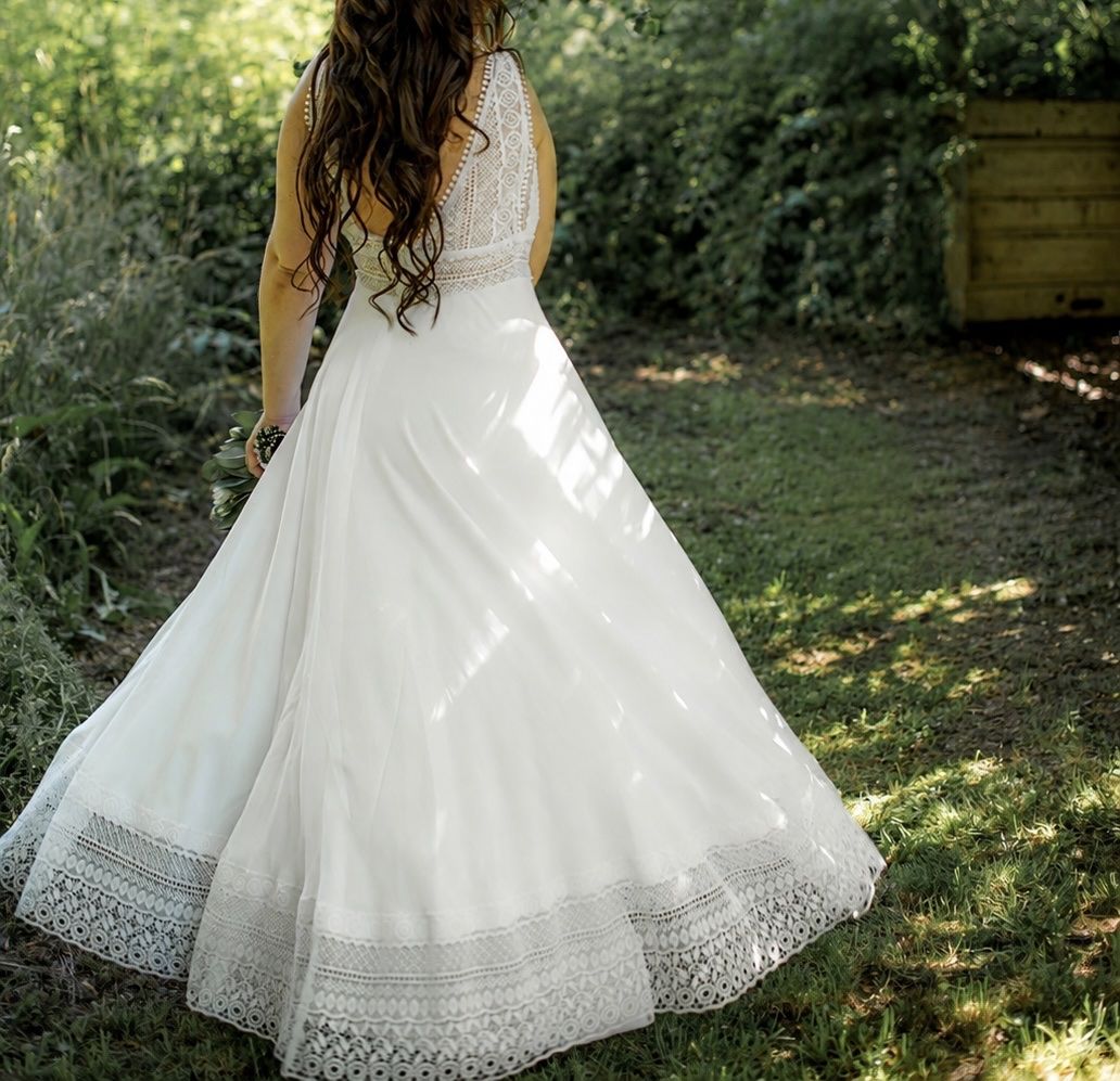 Vestiti: Brautkleid weiss Spitze Gr. 36 – Usato da St. Gallen venduto da mon_7snp 4