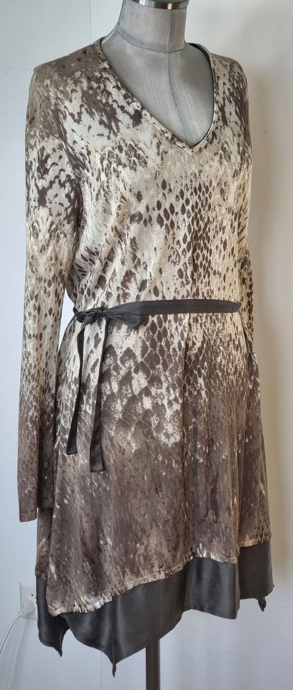 Kleider: M 38/40 PASSPORT Kleid langarm Schlangenprint Boho – Neu (gemäss Beschreibung) aus Dürnten von Bachtelsurfer 2
