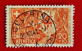 PRO PATRIA 14 VOLLSTEMPEL CELERINA GRAUBÜNDEN 1941