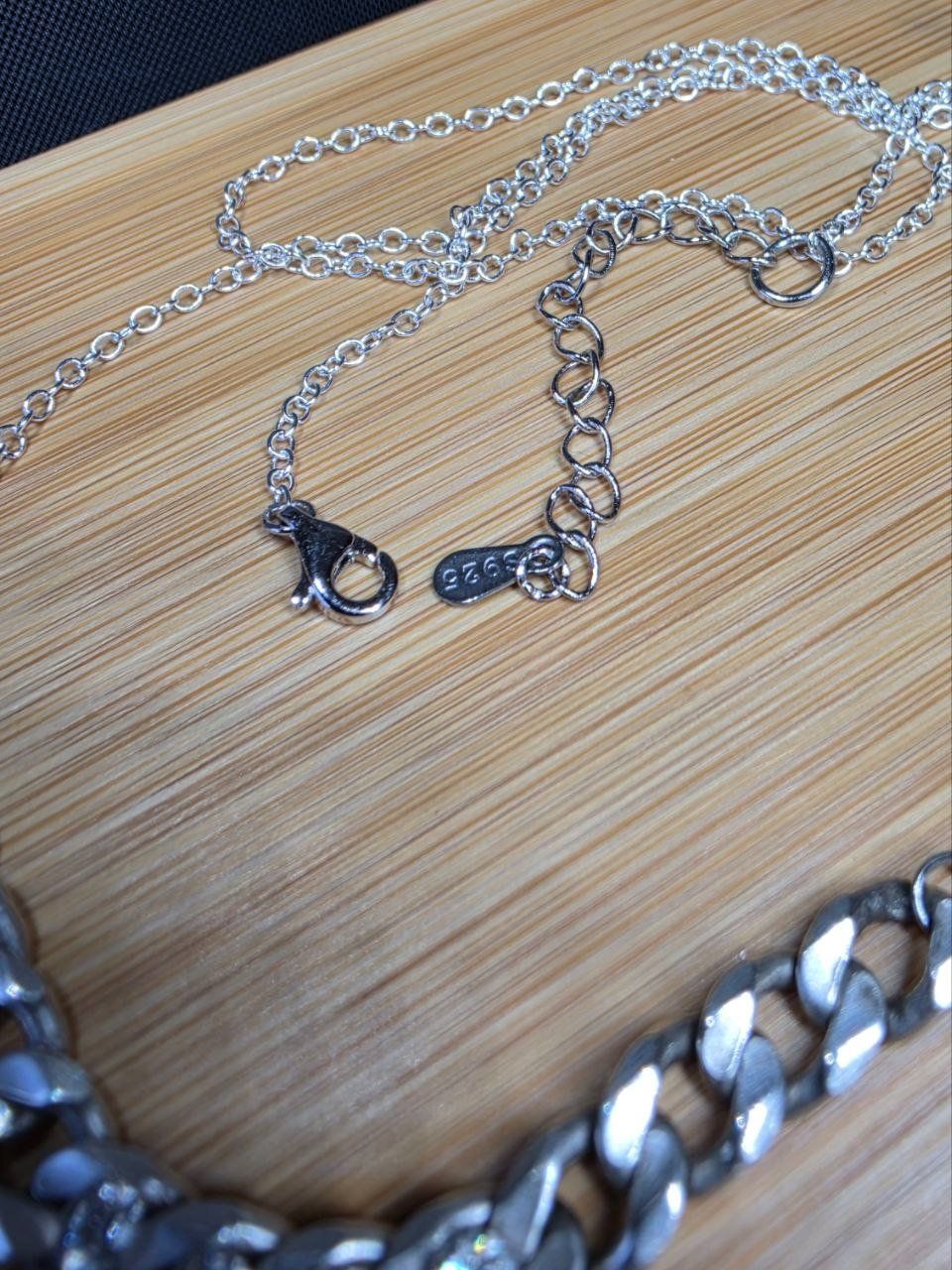 Ketten: Collier argent avec diamants de moissanite certifiés GRA – Gebraucht aus Reconvilier von MARCLAT 1