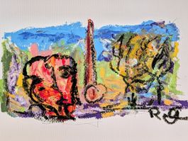 27 Ölkreidebilder Handsigniert 300gr/m2