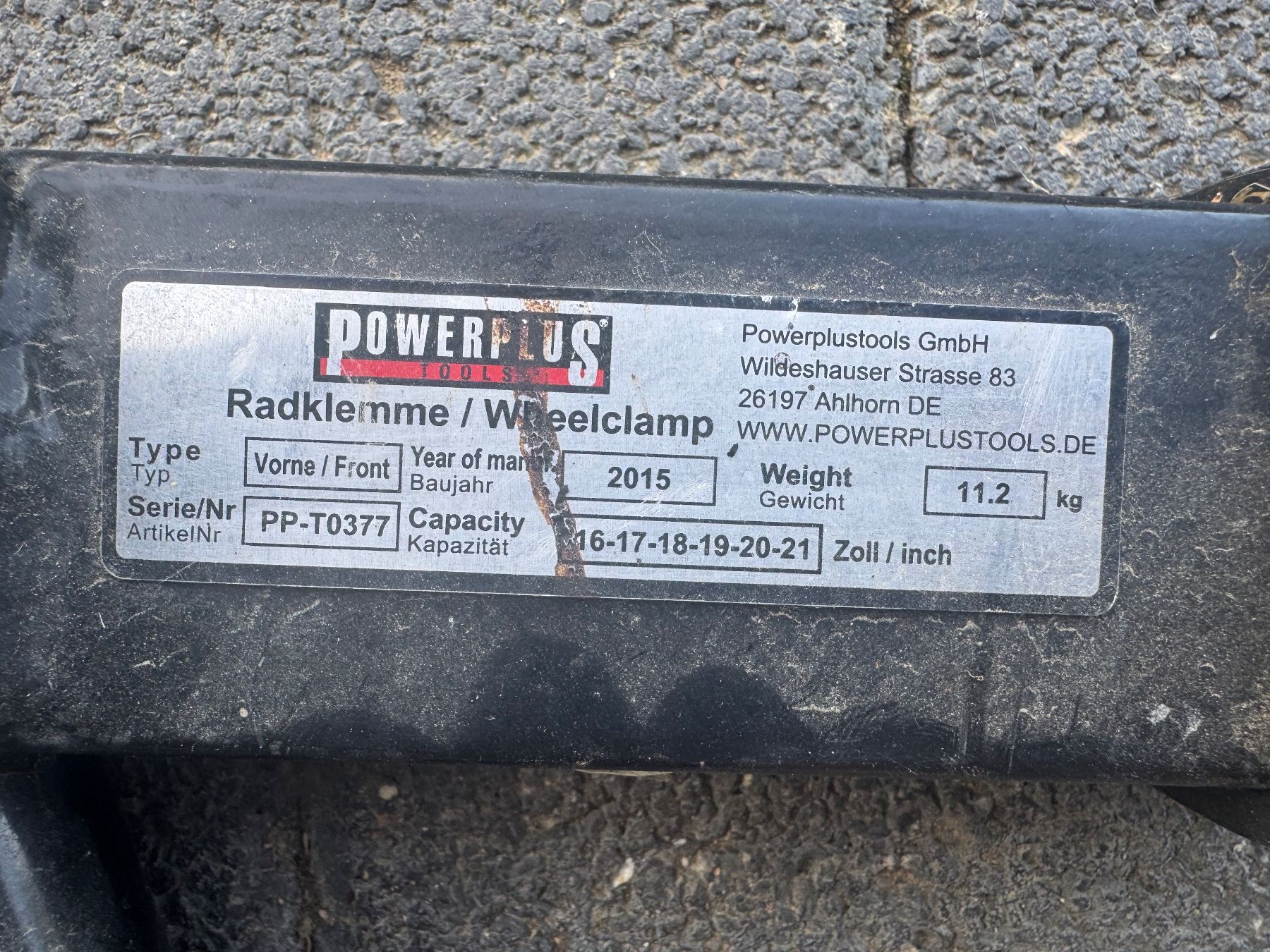 Stander: Powerplus Radwippe, Radklemme – Usato da Buchberg venduto da bama09 4