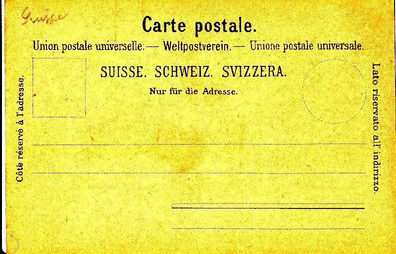 Cartoline postali: Basel - Gruss ... METZ Mondschein c1895 – Usato da Emmenbrücke venduto da teestube 1